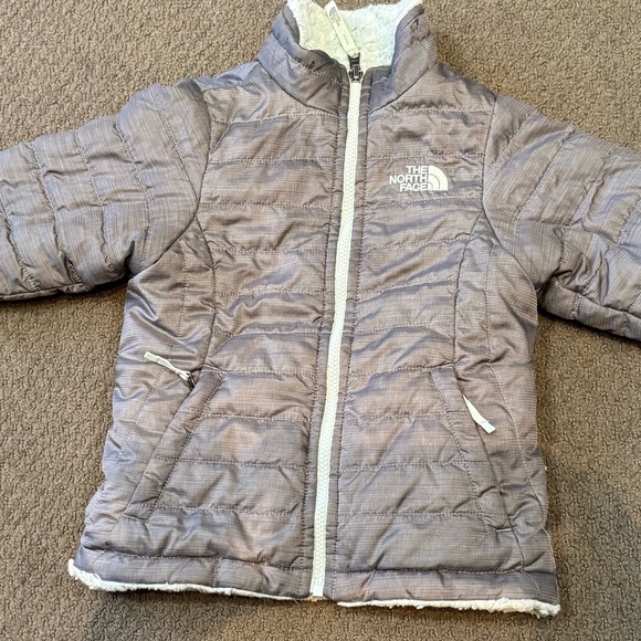 Used North Face Reversible Girls Thin Puffer XS (6) - Picture 1 of 4